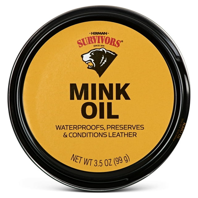 Herman Survivors Mink Oil, 3.5 Ounce Leather Waterproof and Conditioner