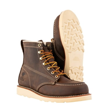 Herman Survivors Professional Men's Soft Toe Full Grain Leather Backhaul Brown Work Boots