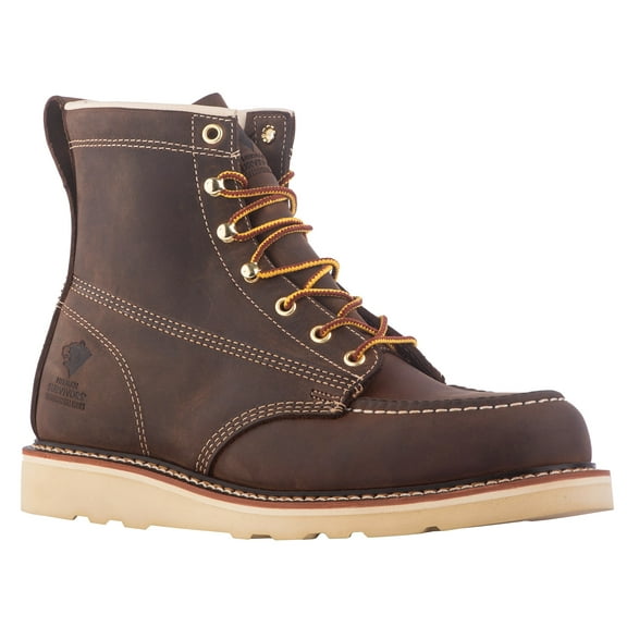 Herman Survivors Professional Men's Steel Toe Full Grain Leather Backhaul Brown Work Boots