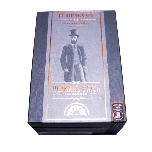 Herman's Batch The Banker Coronas Gordas Empty Wood Cigar Box 6.5" x 4.5" x 3.25"