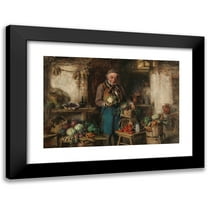 Hermann Kern 14x11 Black Modern Framed Museum Art Print Titled - The Greengrocer
