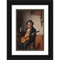 thumbnail image 1 of Hermann Kern 17x24 Black Ornate Framed Double Matted Museum Art Print Titled: In a Good Mood, 1 of 5