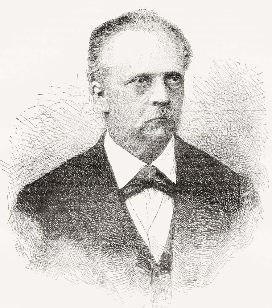 Hermann Ludwig Ferdinand Von Helmholtz 1821 Canvas Art - Ken Welsh Design Pics (26 x 30)