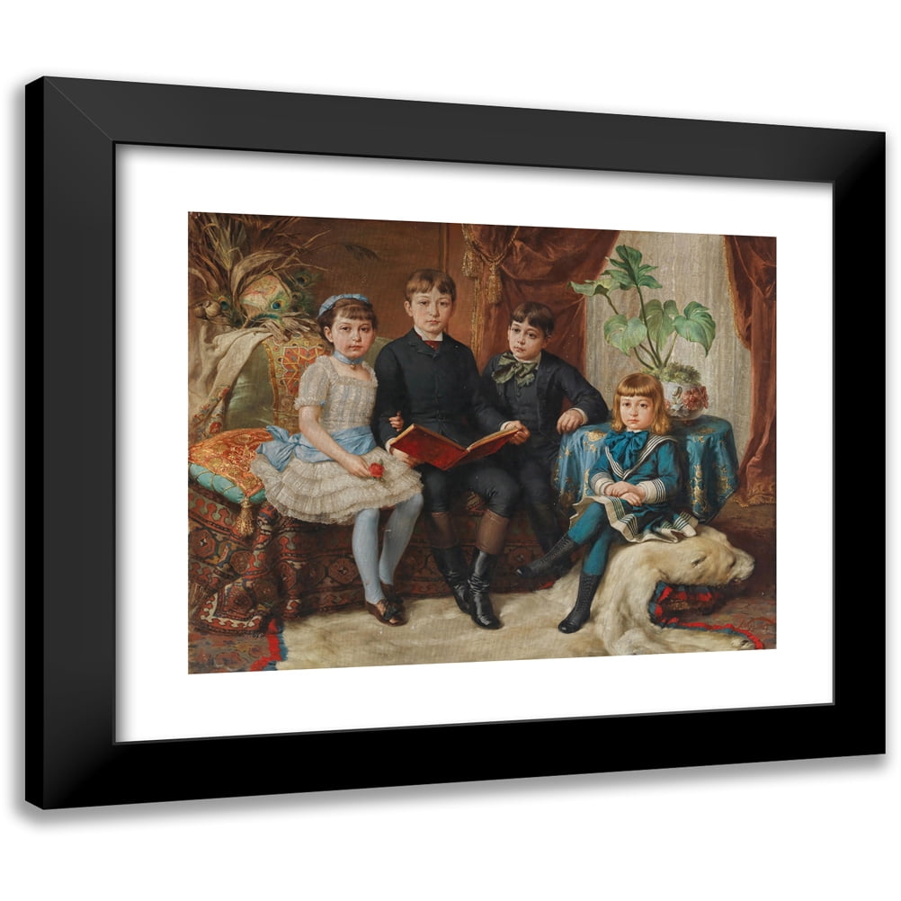 Hermann Nigg 18x15 Black Modern Framed Museum Art Print Titled - Four ...