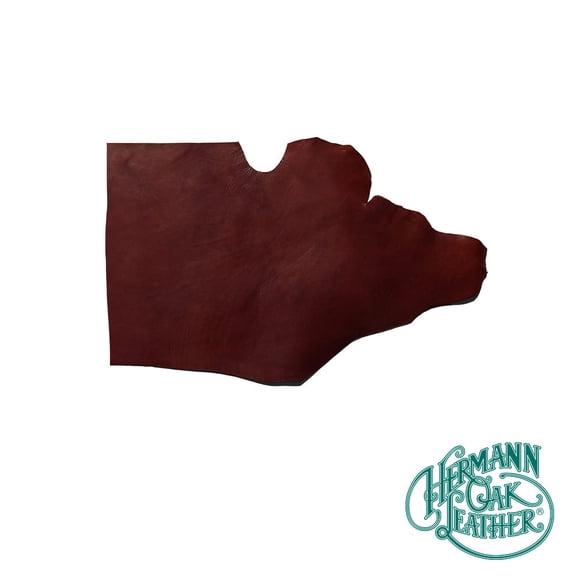 Hermann Oak English Bridle Leather Shoulder, British Brown, 5-7 sq. ft., 8-10oz