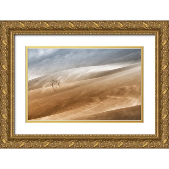 Hermann, Uschi 18x13 Gold Ornate Wood Framed with Double Matting Museum Art Print Titled - Two Trees