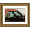 thumbnail image 1 of Hermann, Uschi 32x23 Gold Ornate Wood Framed with Double Matting Museum Art Print Titled - Lady, 1 of 4