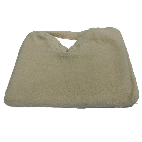 Hermell Orthopedic Coccyx Cushion with Faux Sherpa