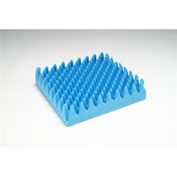 Hermell Products CP4411 Convoluted Wheelchair Cushion with Plaid Polycotton Zippered Cover