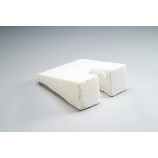 Hermell Products Face Down Pillow 1 Count, White, 29" x 14" x 6