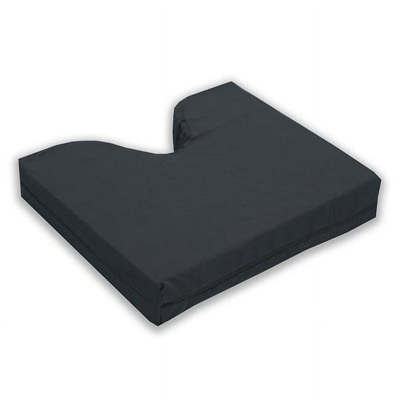 Hermell Products WC4407BK Black Floatation Gel Coccyx Cushion