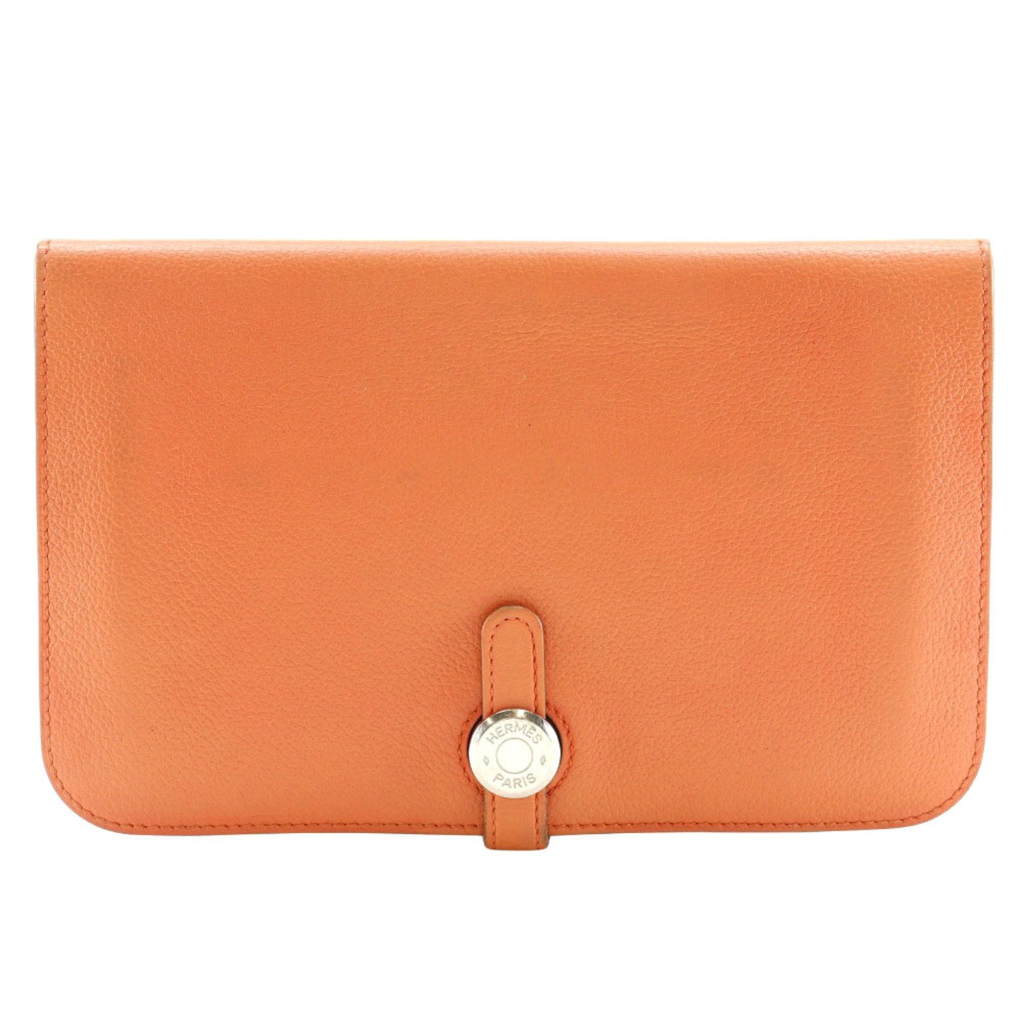Pre-Owned Hermes HERMES Dogon GM Long Wallet Chevre 2014  display picture 3