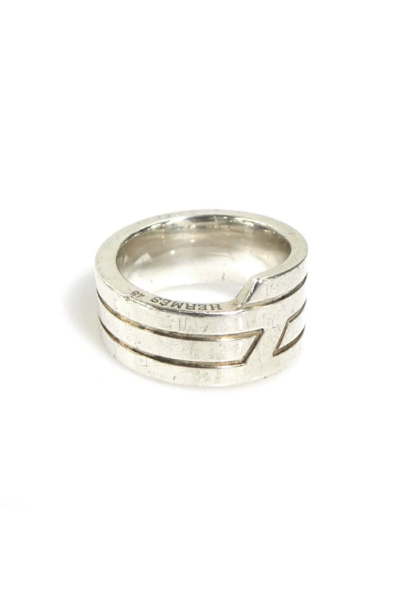 Pre-Owned Hermes HERMES Ring Italy Silver 925 Men's Women's h31134a