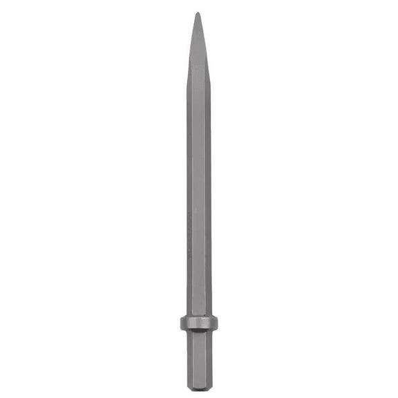 Hermes Hardware 16 In. Point chisel 1-1/8" Hex Shank (28x400mm) Case Of 10Pc for Demolition & Breaker Hammers