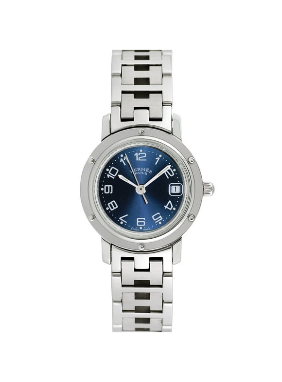 Pre-Owned Hermes Ladies Clipper 24mm Stainless Steel Wristwatch
