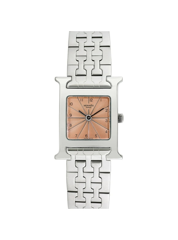 Pre-Owned Hermes Ladies H-Watch 30mm X 21mm Stainless Steel Wristwatch