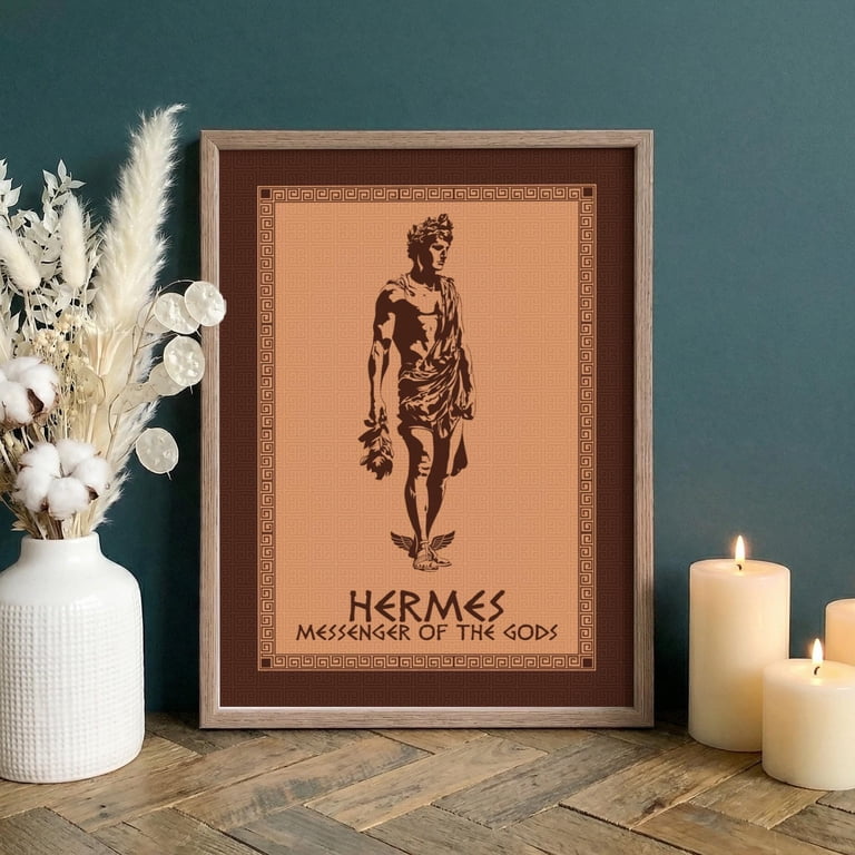 Hermes Statue Print, Messenger God Poster, Ancient Greek Wall Art