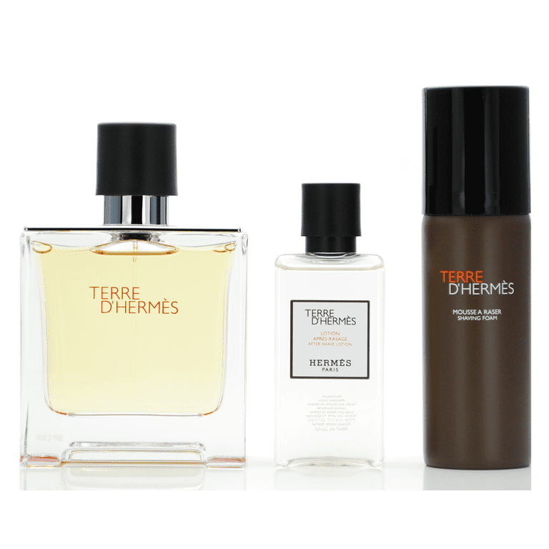 Hermes Terre D Hermes Parfum Cologne Gift Set for Men 3 Pieces Walmart