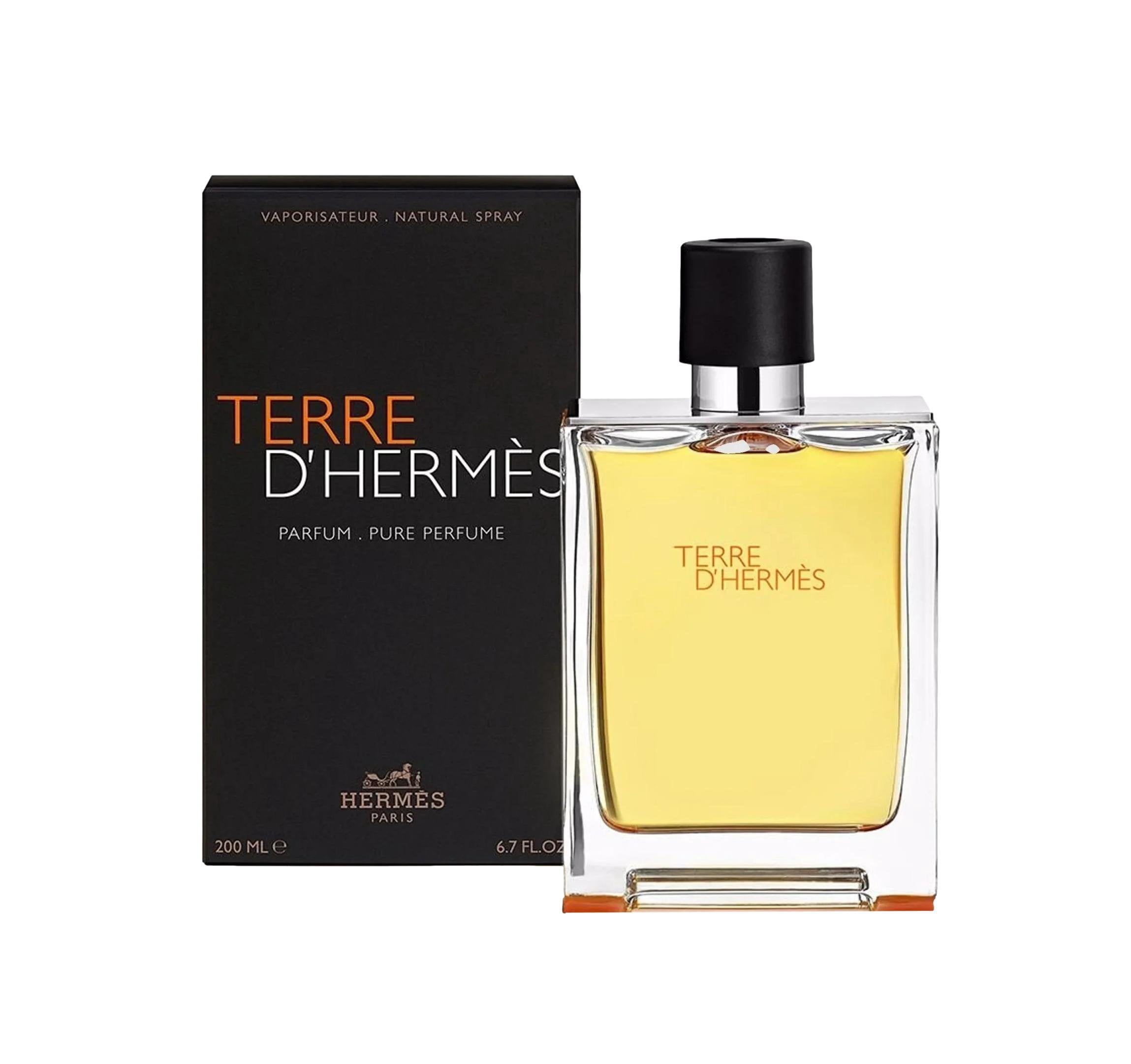 TERRE D'HERMÈS パルファム 200ml Hermes Terre D'Hermes Men's Woody Chypre Fragrance, Pure Parfum