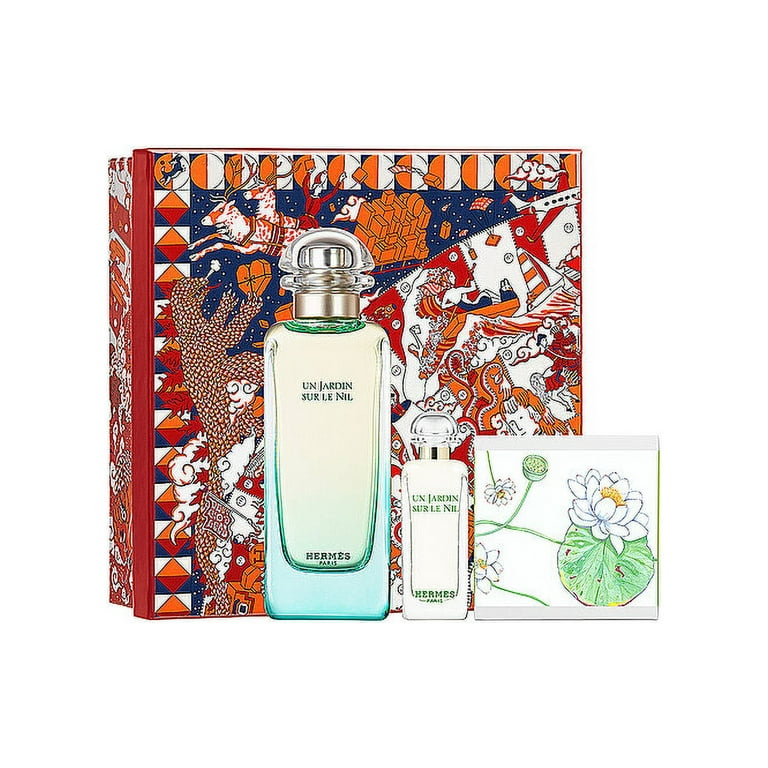 HERMÈS UN JARDIN SUR LE NIL セット Hermes Un Jardin Sur Le Nil Perfume Gift Set - EDT Spray 3.3 OZ
