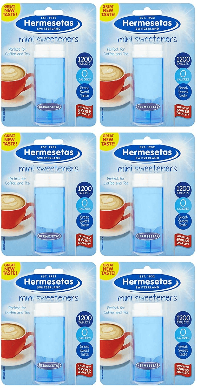 Hermesetas Mini Sweeteners Original 1200 Tablets PACK OF 6