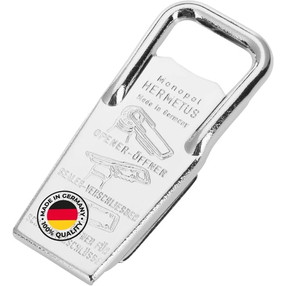 Hermetus Steel 3-in-1 Bottle Opener & Resealer  German Beer with Airtight Seal, Made from Heavy-Duty Steel, Traditional Design