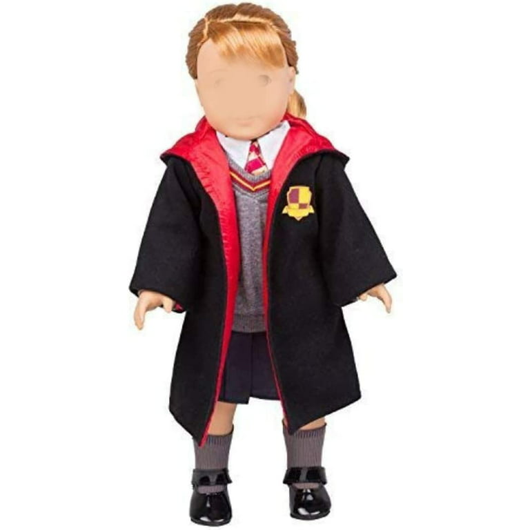 Dress Along Dolly Deluxe 9pc Hermione Granger Inspired 18 Doll Outfit-  American Clothes & Accessories Set Includes Robe, Wand, Book, Sweater,  Shirt