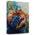 thumbnail image 1 of Hermit Crab Blueberry Canvas Wall Art Animal Decor, Hermit Crab Blueberry Canvas Prints Wild Animal Artwork for Living Room Bedroom Office 190HD521, 1 of 4
