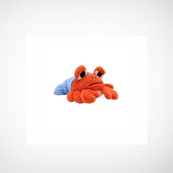 Hermit Crab Dog Chew Toy for Large Dogs – Teeth Grinding Interactive Self-Play Pet Toy, Orange