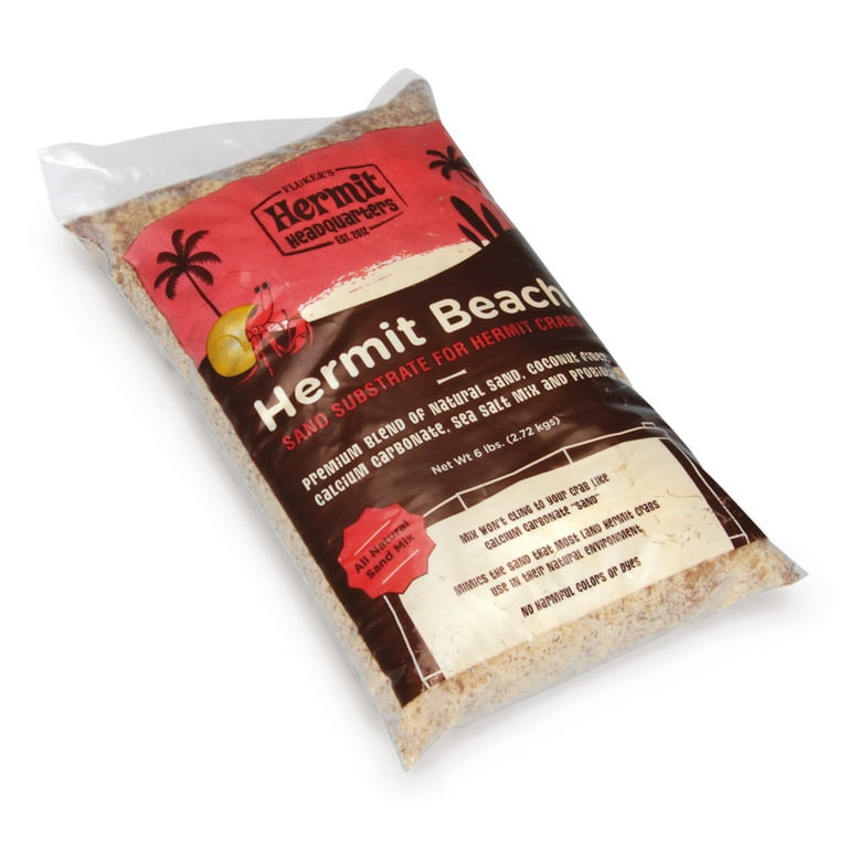 Hermit Crab Sand Substrate with Coconut Fiber, Perfect for