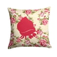 thumbnail image 1 of Hermit Crab Shabby Chic Yellow Roses  Fabric Decorative Pillow, 1 of 4