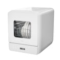 thumbnail image 1 of Hermitlux Countertop Dishwasher, 6 Wash Programs Slim Size Portable Dishwasher, 1 of 10