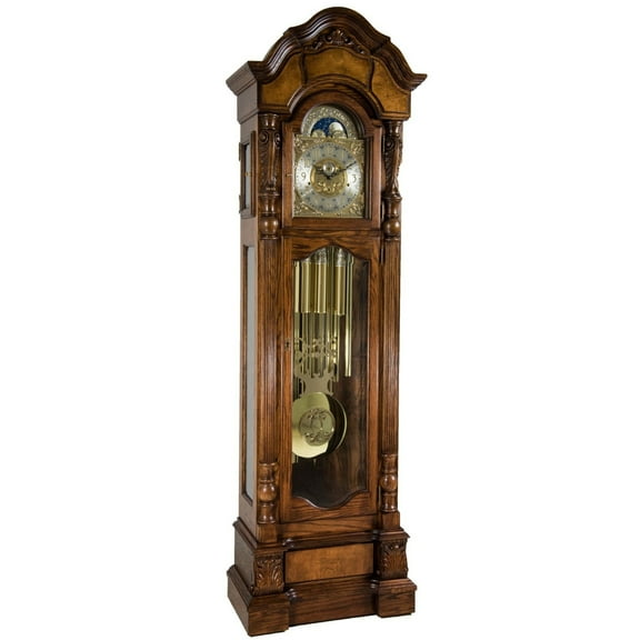 Hermle 010953041171T Anstead Grandfather Clock Tubular Chimes - Aberdeen Oak