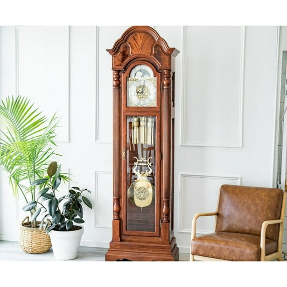 Hermle 010994N91161 Triple Chiming Brookfield Grandfather Clock - Cherry