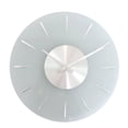 thumbnail image 1 of Hermle 14" White and Silver Round Glass Wall Clock, 1 of 1