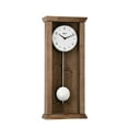 thumbnail image 1 of Hermle 22.5" Brown and White Rectangular Pendulum Wall Clock, 1 of 1