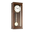 thumbnail image 1 of Hermle 22" Brown and White Rectangular Regulator Pendulum Wall Clock, 1 of 1