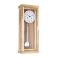thumbnail image 1 of Hermle 22" Brown and White Rectangular Regulator Pendulum Wall Clock, 1 of 1