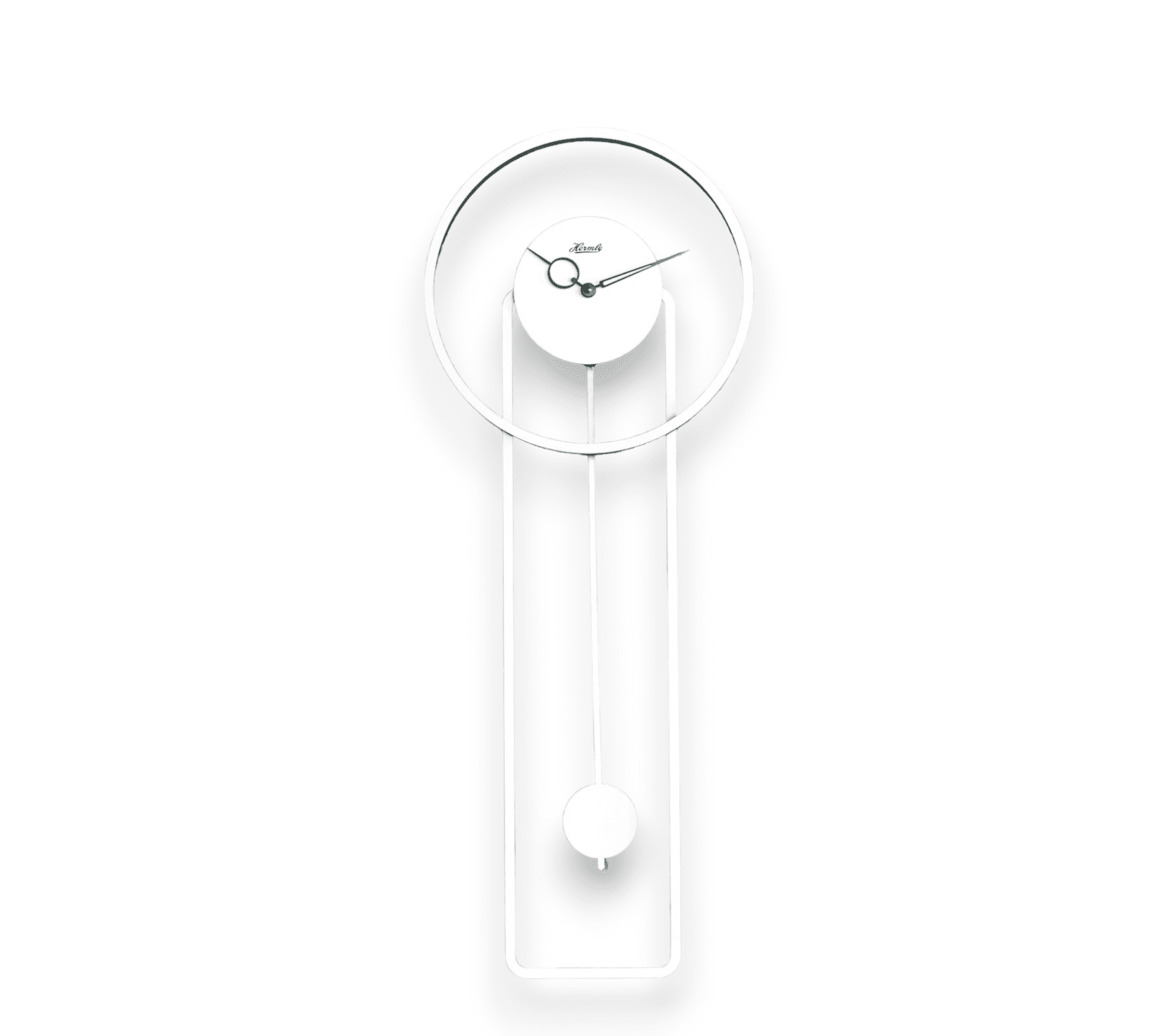 Hermle 27" White and Black Modern Pendulum Wall Clock - Walmart.com