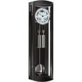 thumbnail image 1 of Hermle 31" Black and Silver Rectangular Regulator Pendulum Wall Clock, 1 of 1