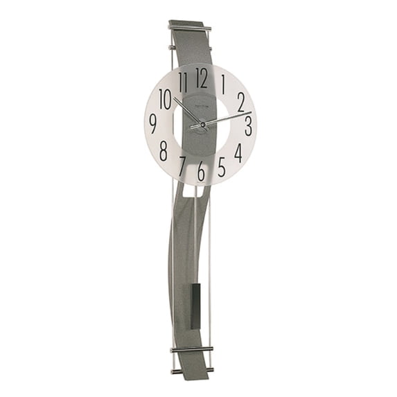 Hermle 32" Gray and Silver Pendulum Wall Clock