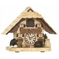 thumbnail image 1 of Hermle 66000 Bendorf German Mantel Quartz Cuckoo Clock with Bears-12 Plays Melodies, 1 of 2