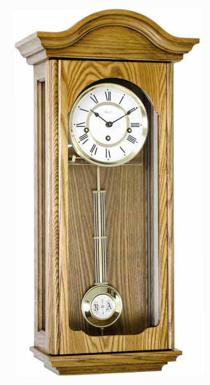 Hermle Brooke Westminster Chime Wall Clock in Oak - Walmart.com