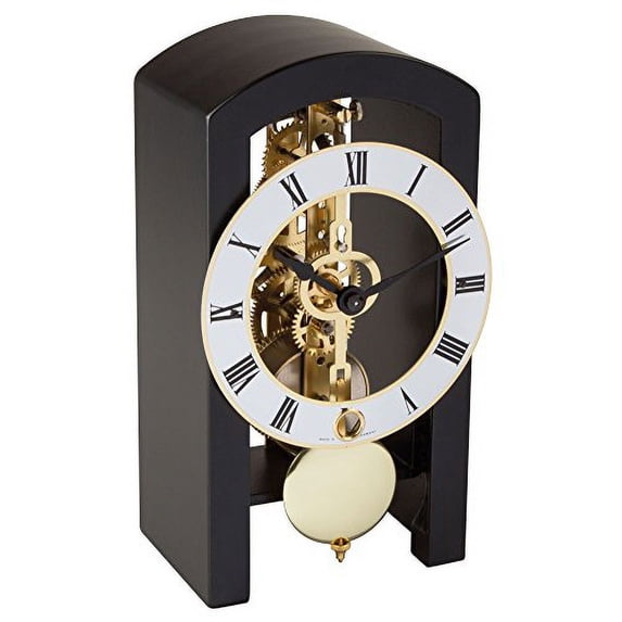 Hermle PATTERSON Mechanical Table Clock #23015740721, Black