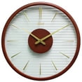 thumbnail image 1 of Hermle Round Quartz Movement Metal Wall Clock - 12" - Coffee Brown, 1 of 1