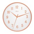 thumbnail image 1 of Hermle Wall Clock with Arabic Numeral Markers - 16" - Rose Gold and White, 1 of 1