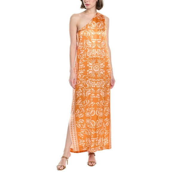 Hermoza womens  Guilia Midi Dress, s, Orange