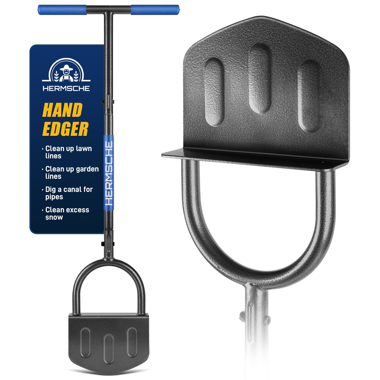 Hermsche Manual Edger Lawn Tool for Sidewalk Edge Trimmer Edgers for