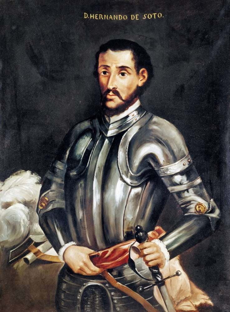 Hernando De Soto /N(C1500-1542). Spanish Explorer In America. Spanish ...
