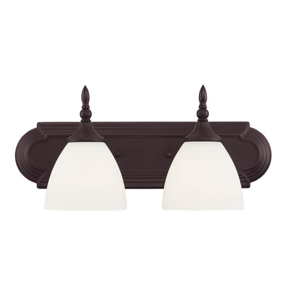 Herndon 2-Light Bathroom Vanity Light in English Bronze